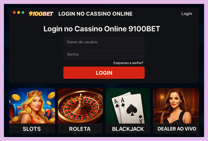 Registro na 9100BET Garante Acesso a uma Vasta Seleção de jogo